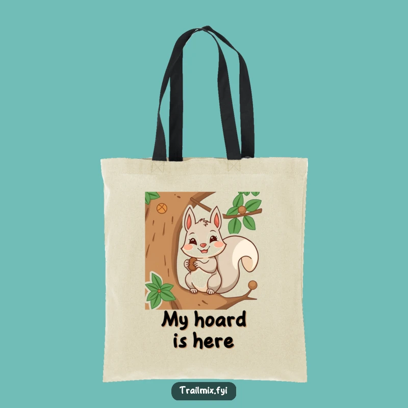 Funny Squirrel Nut Tote: Determined Storer's Carry-All Bag, Gift Idea